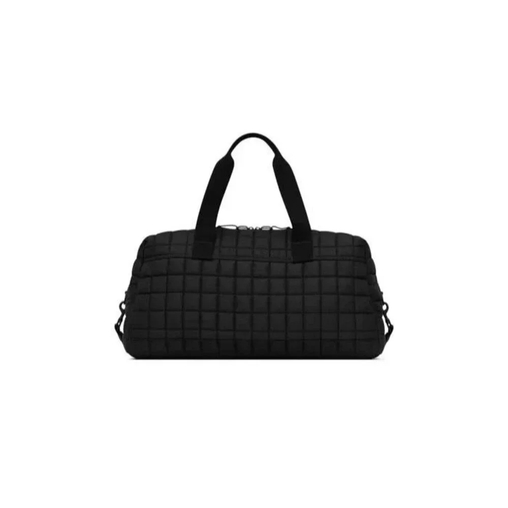SAINT LAUREN Mens Black Nuxx Quilted Duffle Bag Shoulder Strap $2490
